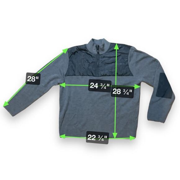 NWT Michael Michael Kors Sweater Men Charcoal Gray Quarter Zip Wool Blend Sz XXL - Picture 7 of 7